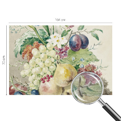 Fototapeta za dnevno sobo Rože in sadje