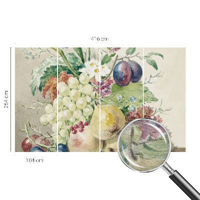 Fototapeta za dnevno sobo Rože in sadje