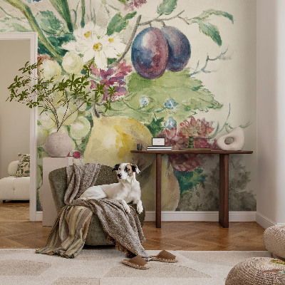 Fototapeta za dnevno sobo Rože in sadje