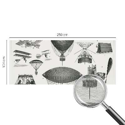 Moderna fototapeta z motivom zgodovine letalstva