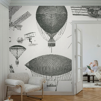Moderna fototapeta z motivom zgodovine letalstva