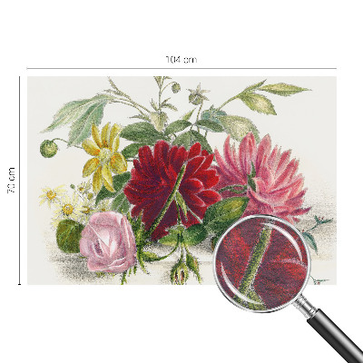 Visokokakovostna fototapeta Šopek rož