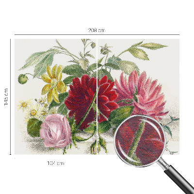 Visokokakovostna fototapeta Šopek rož