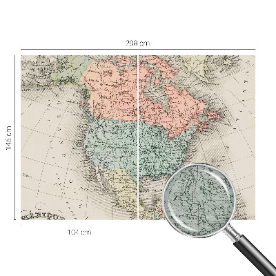 Dekorativna fototapeta Zgodovinski zemljevid