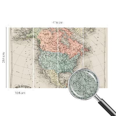 Dekorativna fototapeta Zgodovinski zemljevid