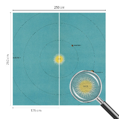 Stenska dekoracija fototapeta Kozmični sistem