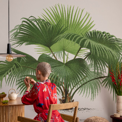 Fototapeta z eksotičnim motivom palme
