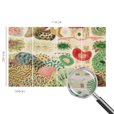 Stenska fototapeta flis Organske oblike