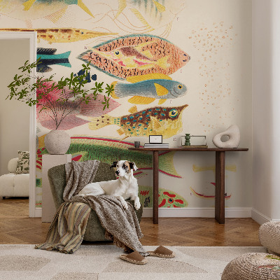 Tiskana fototapeta flis Barvite ribe