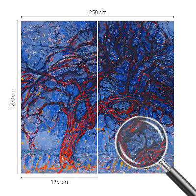 Moderna fototapeta Drevo plamenov