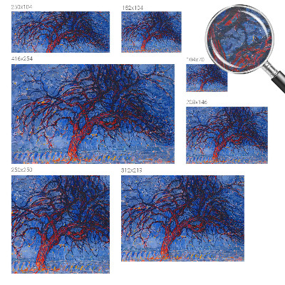 Moderna fototapeta Drevo plamenov