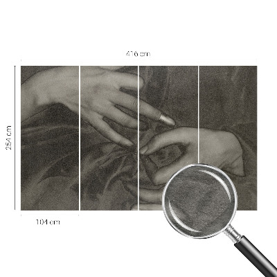 Fototapeta za dnevno sobo Material za roke