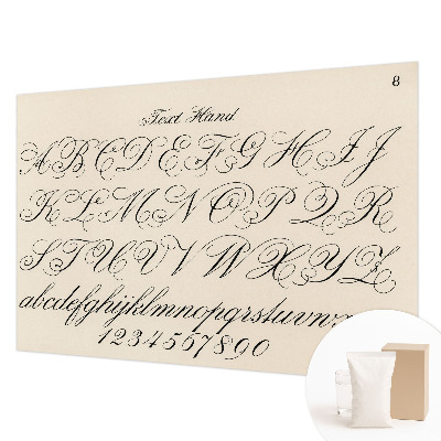 Flis fototapeta za otroško sobo Kaligrafsko pisanje