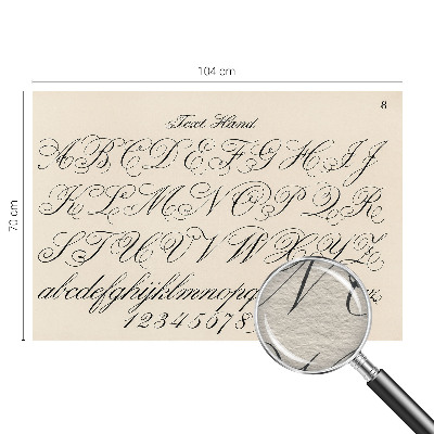 Flis fototapeta za otroško sobo Kaligrafsko pisanje