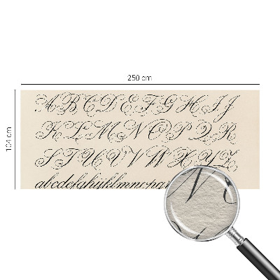 Flis fototapeta za otroško sobo Kaligrafsko pisanje