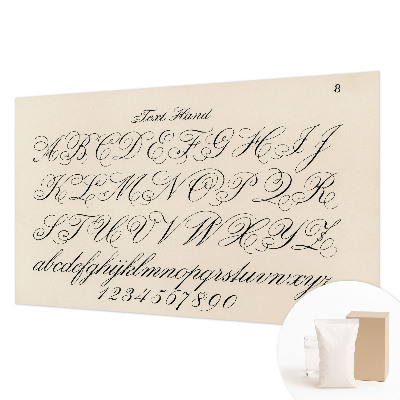 Flis fototapeta za otroško sobo Kaligrafsko pisanje