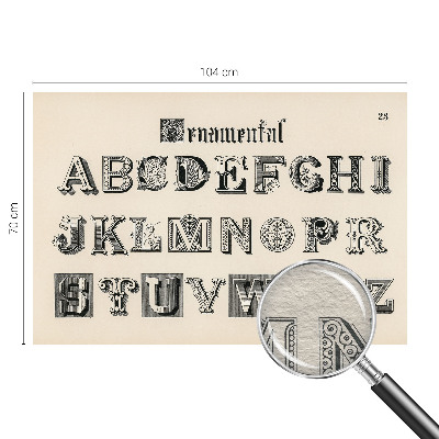 Dekorativna fototapeta Dekorativne črke