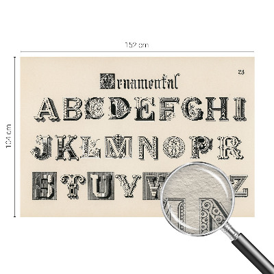 Dekorativna fototapeta Dekorativne črke