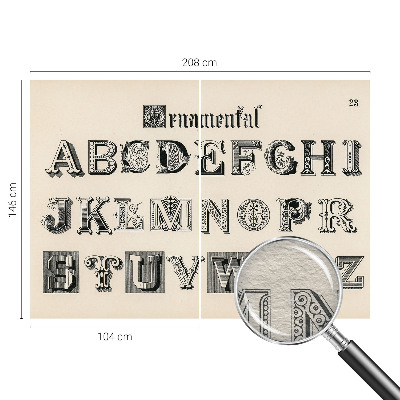 Dekorativna fototapeta Dekorativne črke