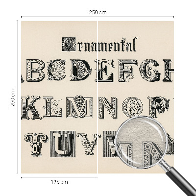 Dekorativna fototapeta Dekorativne črke