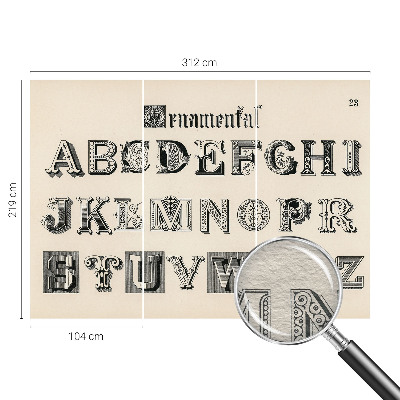 Dekorativna fototapeta Dekorativne črke