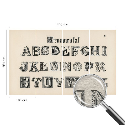 Dekorativna fototapeta Dekorativne črke