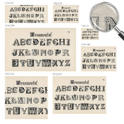 Dekorativna fototapeta Dekorativne črke