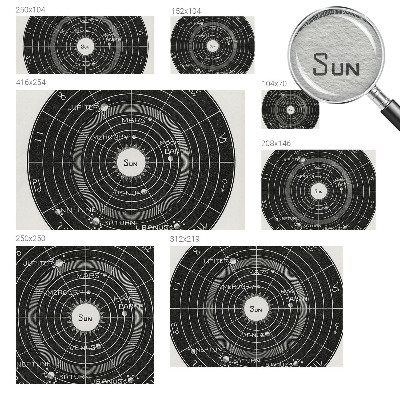 Foto tapeta z motivom kozmičnega diagrama