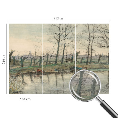 Tiskana fototapeta flis z motivom zimske pokrajine