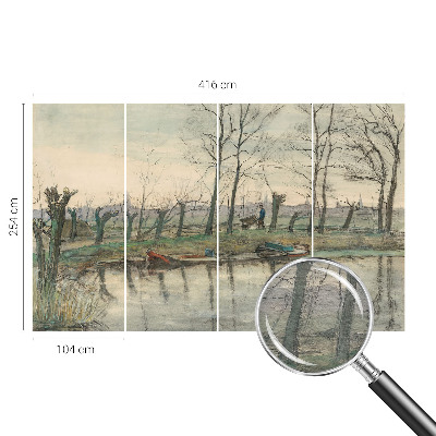 Tiskana fototapeta flis Zimska pokrajina