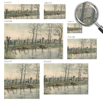 Tiskana fototapeta flis z motivom zimske pokrajine