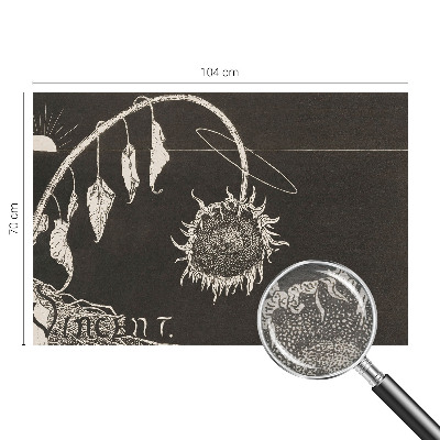 Fototapeta po meri Nostalgična sončnica