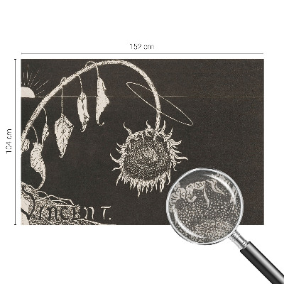 Fototapeta po meri Nostalgična sončnica