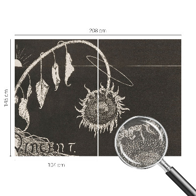 Fototapeta po meri Nostalgična sončnica