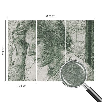 Fototapeta za steno z motivom refleksivne ženske