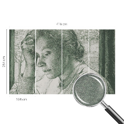 Fototapeta za steno z motivom refleksivne ženske
