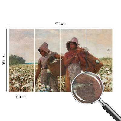 Fototapeta za spalnico z motivom dela na terenu