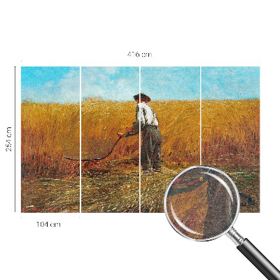 Flis fototapeta za otroško sobo z motivom žetve na soncu