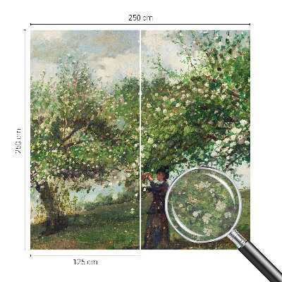 Dekorativna fototapeta z motivom pomladnega prizora