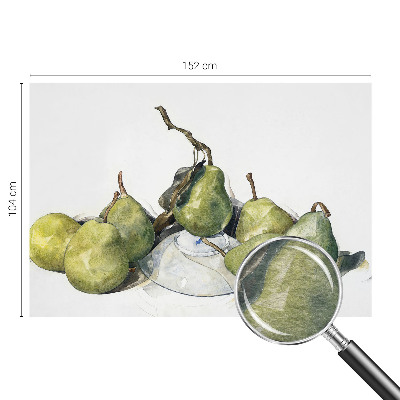 Fototapeta z motivom akvarelnih hrušk