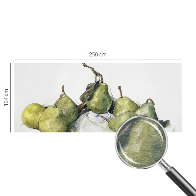 Fototapeta z motivom akvarelnih hrušk