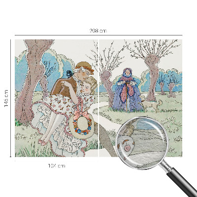 Tiskana fototapeta flis Romantični prizor