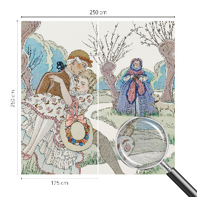 Tiskana fototapeta flis Romantični prizor