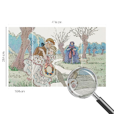 Tiskana fototapeta flis Romantični prizor