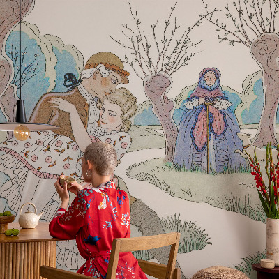 Tiskana fototapeta flis Romantični prizor