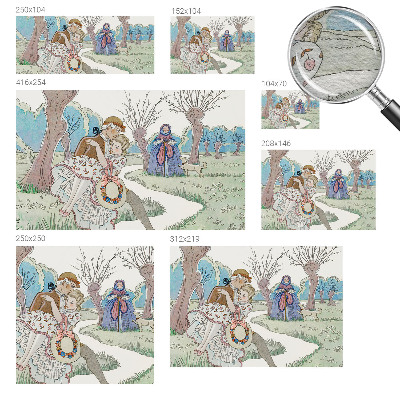 Tiskana fototapeta flis z romantičnim prizorom