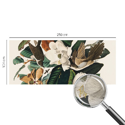 Fototapeta za spalnico z motivom ptic in magnolije