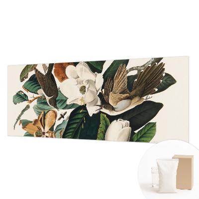 Fototapeta za spalnico z motivom ptic in magnolije