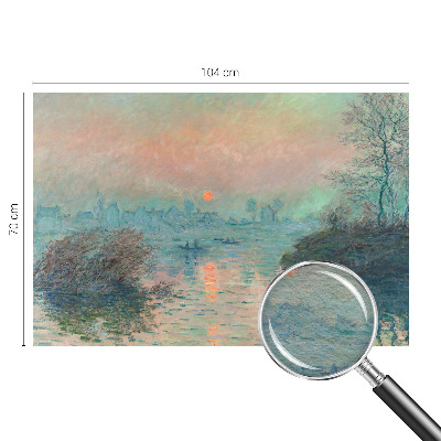 Stenska dekoracija fototapeta s prizorom atmosferskega somraka