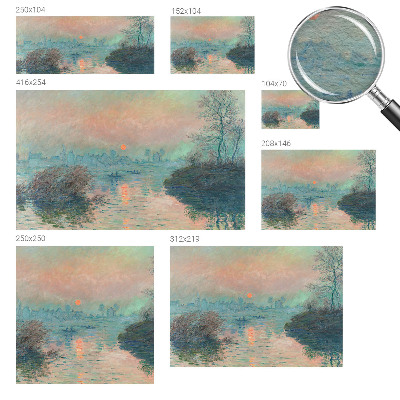 Stenska dekoracija fototapeta s prizorom atmosferskega somraka